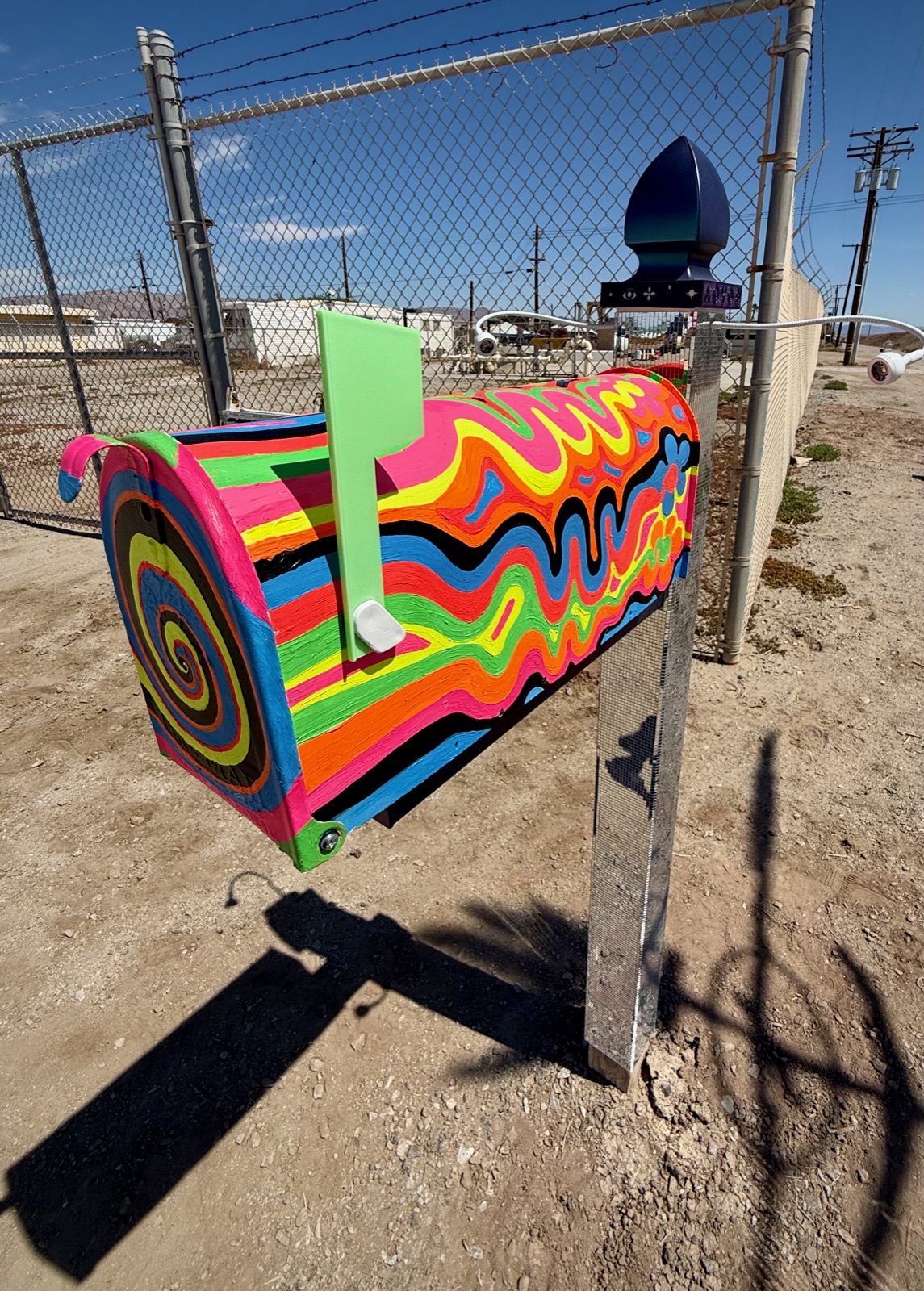 Interdimensional Mailbox – painted exterior by day